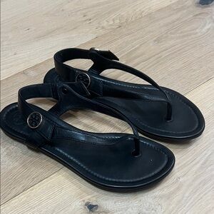 Tory Burch Black Leather Sandals
